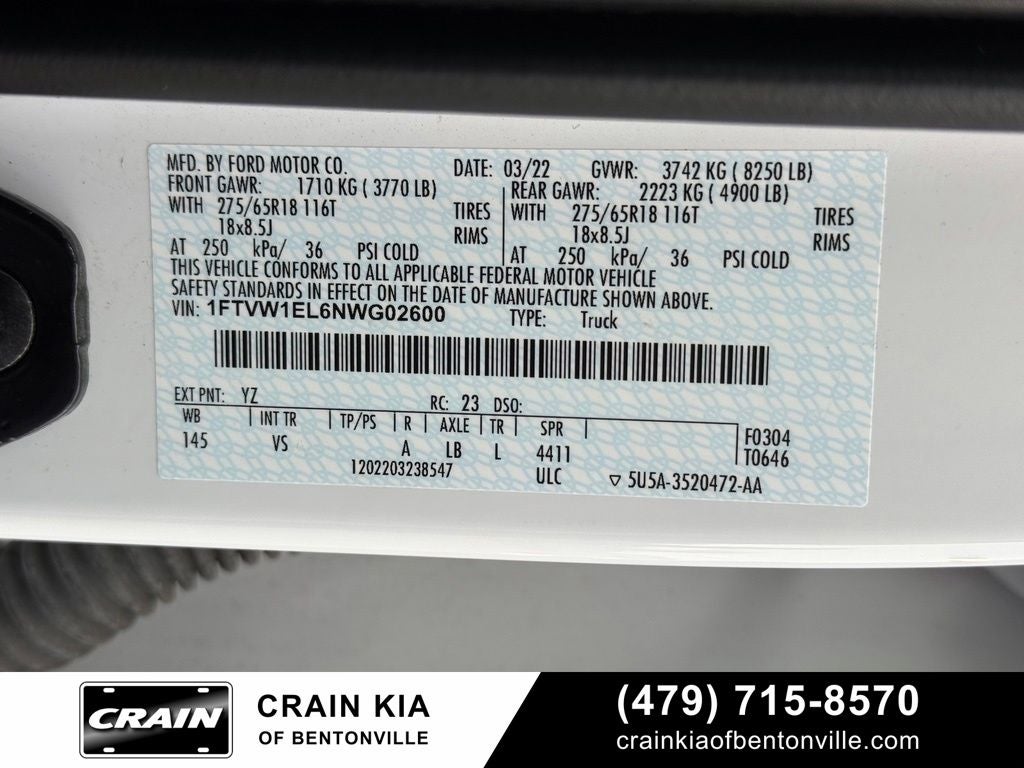 2022 Ford F-150 Lightning Pro - AWD / CLEAN CARFAX / ONE OWNER
