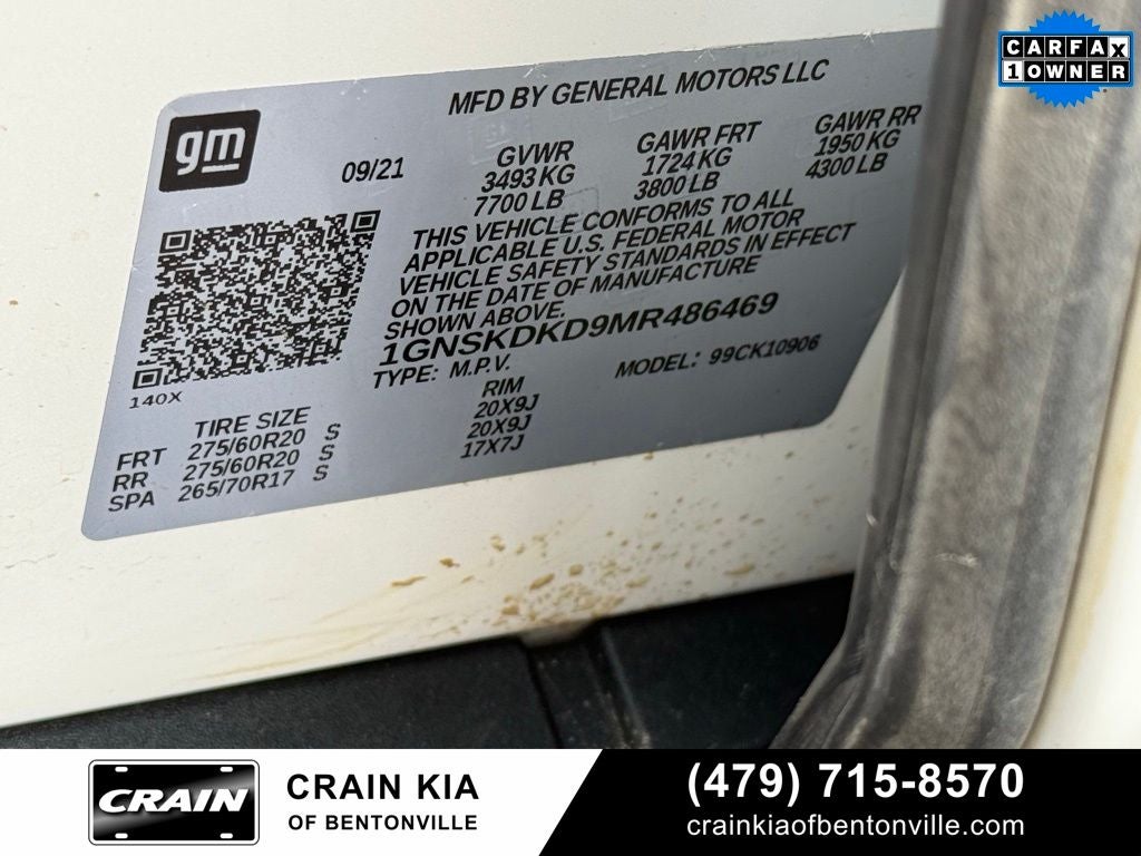 2021 Chevrolet Suburban Z71 - 4WD / PANORAMIC SUNROOF / ONE OWNER