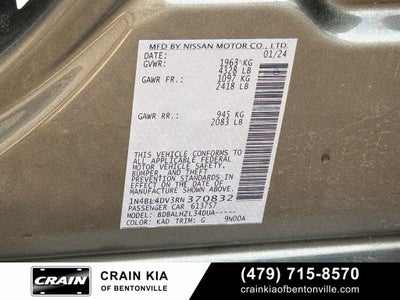 2024 Nissan Altima 2.5 SV - CLEAN CARFAX / ONE OWNER