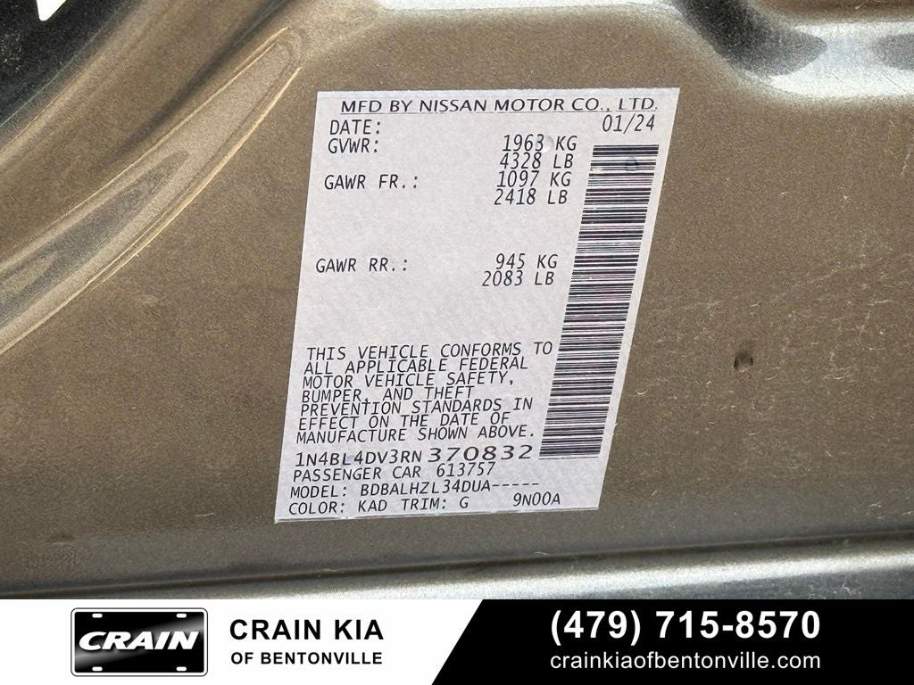 2024 Nissan Altima 2.5 SV - CLEAN CARFAX / ONE OWNER