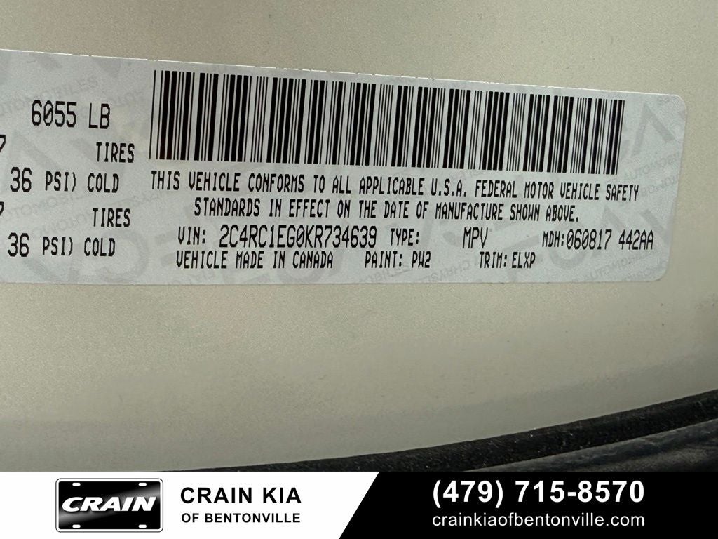 2019 Chrysler Pacifica Touring L Plus