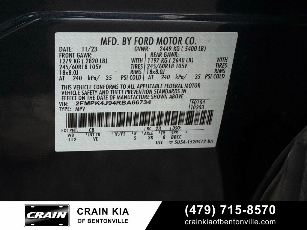 2024 Ford Edge SEL - AWD / PANORAMIC SUNROOF / ONE OWNER