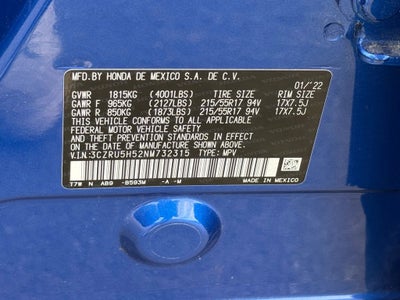 2022 Honda HR-V EX - SUNROOF