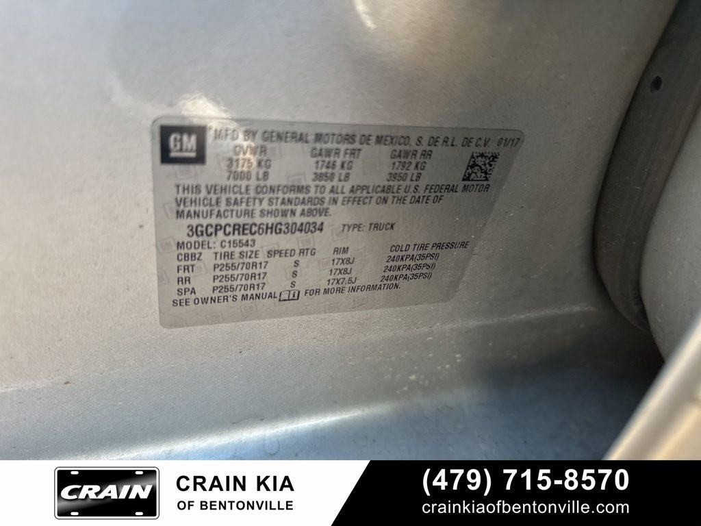 2017 Chevrolet Silverado 1500 LT - WHOLESALE / AS-IS / NEEDS TRANSMISSION