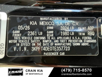 2026 Kia K4 LX