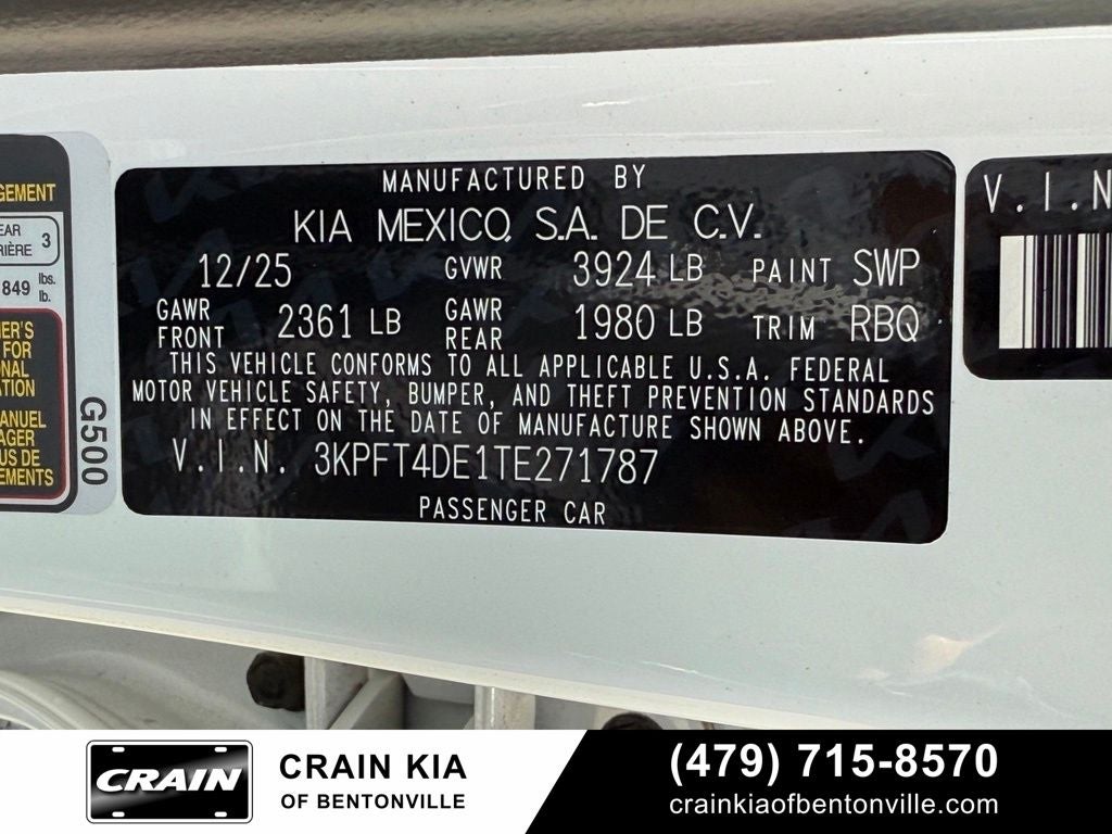 2026 Kia K4 LXS