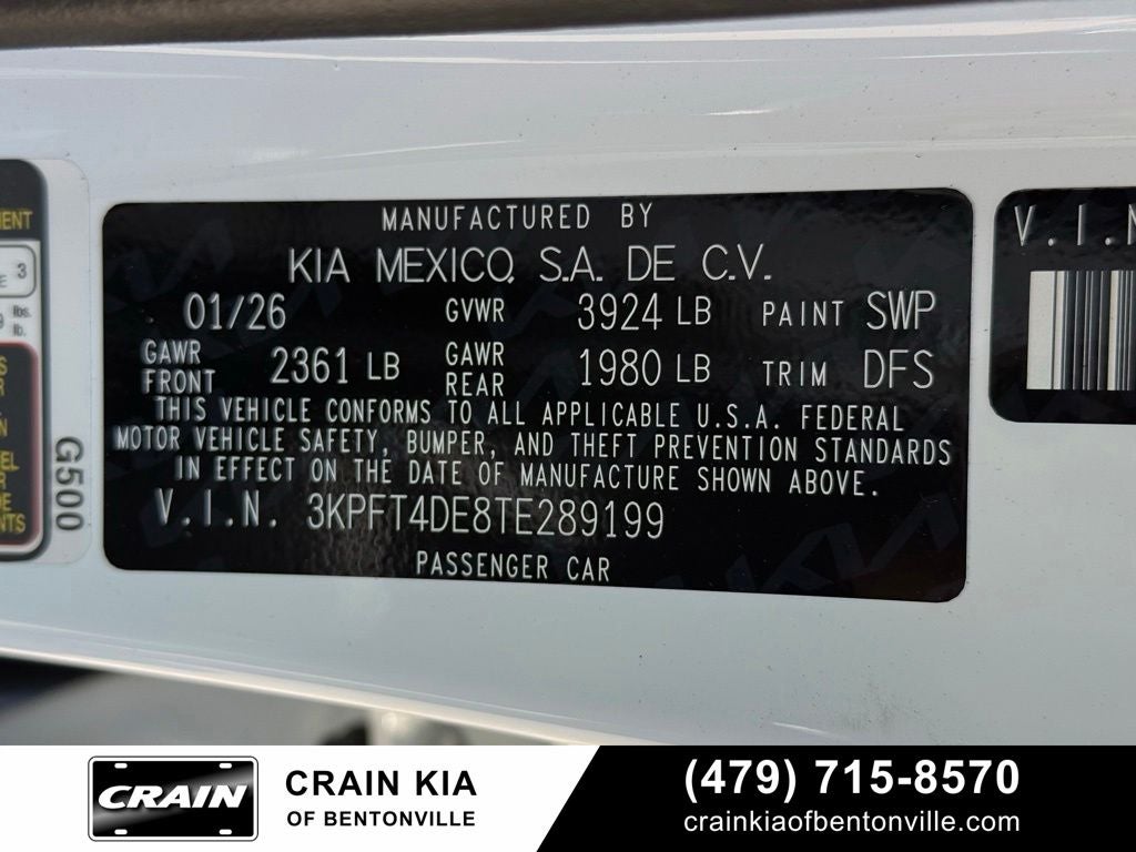 2026 Kia K4 LXS