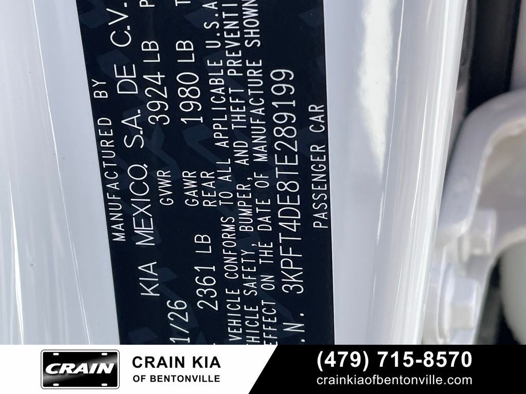 2026 Kia K4 LXS