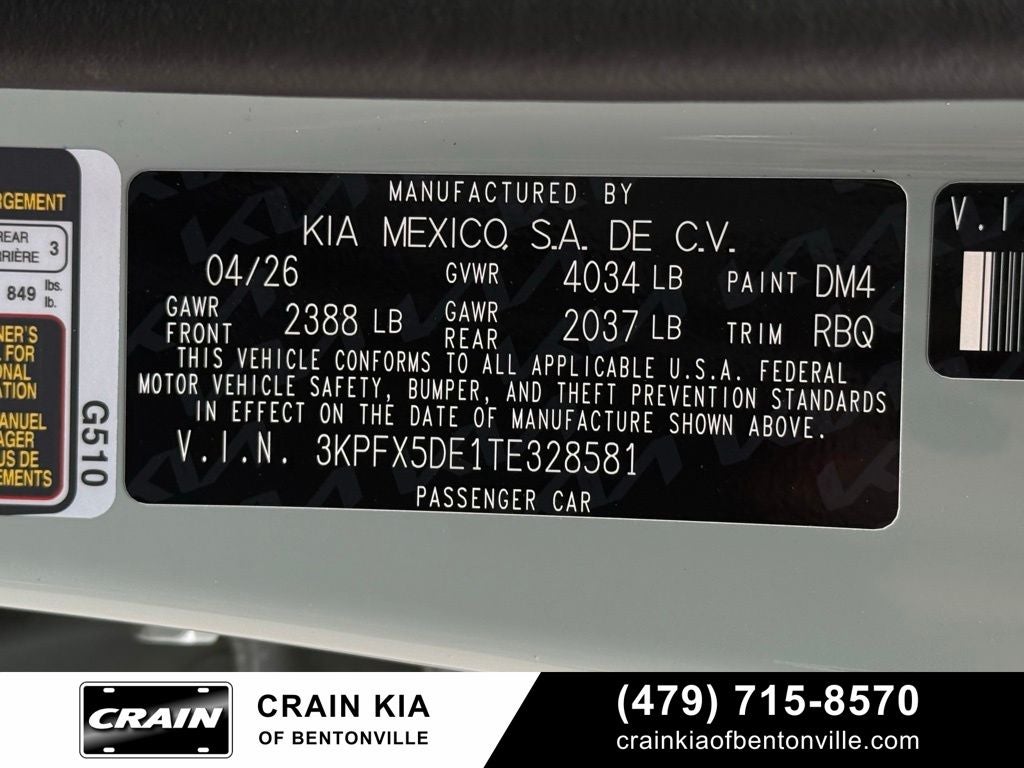 2026 Kia K4 EX