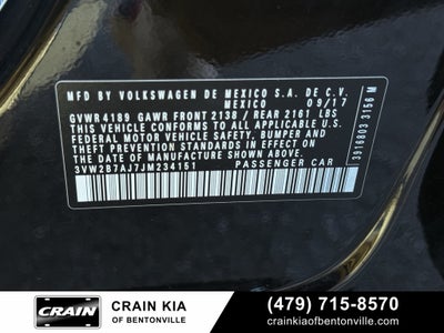 2018 Volkswagen Jetta 1.4T S