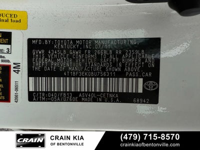 2011 Toyota Camry LE - LEATHER