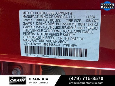 2025 Honda Pilot EX-L - AWD / CLEAN CARFAX / ONE OWNER