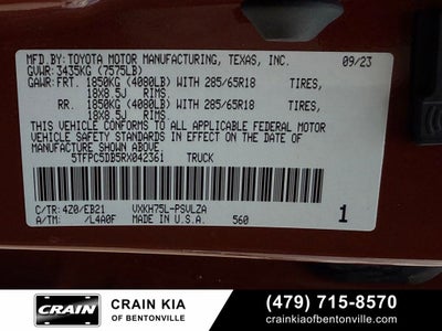 2024 Toyota Tundra Hybrid TRD Pro - 4WD / PANORAMIC SUNROOF