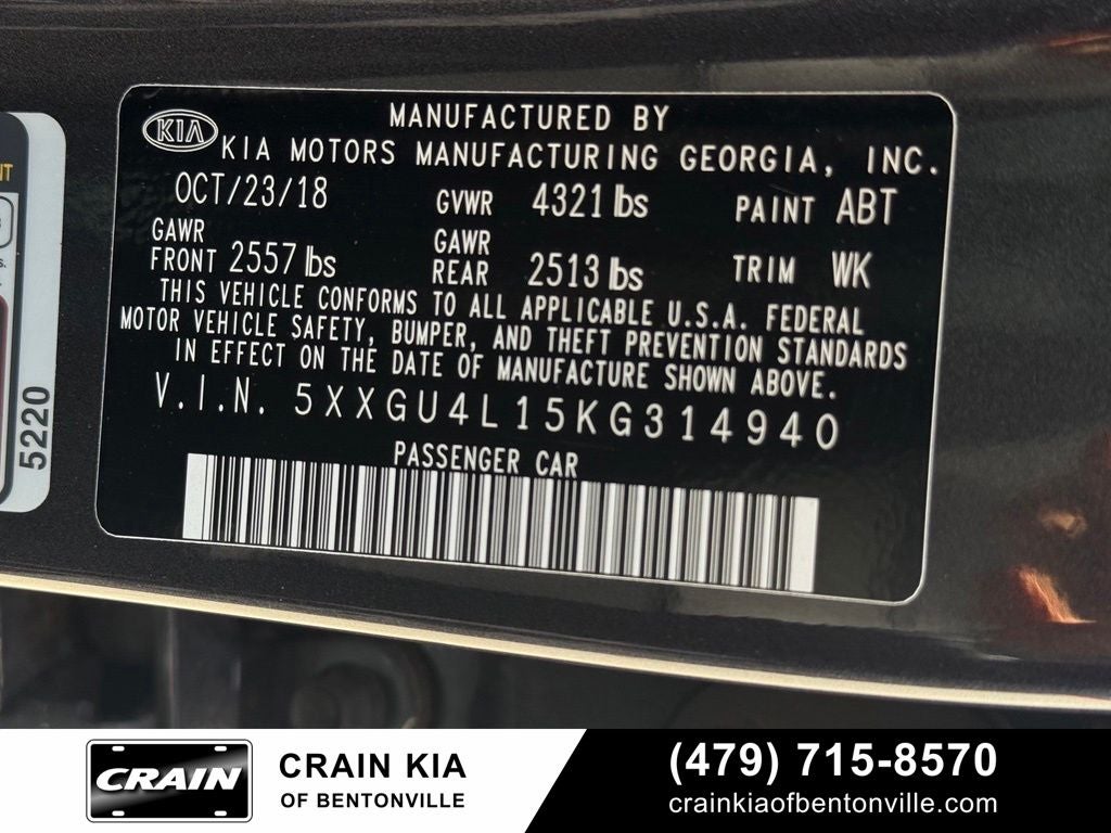 2019 Kia Optima EX Turbo