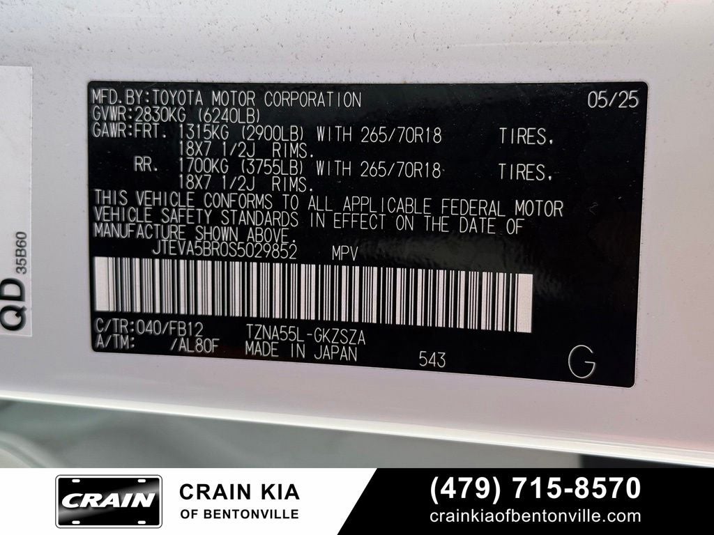 2025 Toyota 4Runner TRD Off-Road - 4WD / CLEAN CARFAX / ONE OWNER