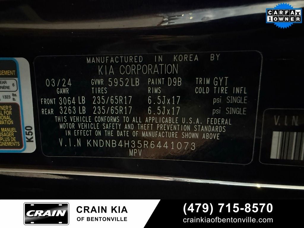 2024 Kia Carnival LX - KIA CPO / CLEAN CARFAX / ONE OWNER