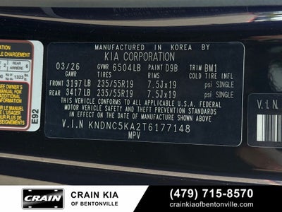2026 Kia Carnival Hybrid EX