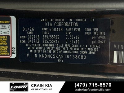2026 Kia Carnival Hybrid EX