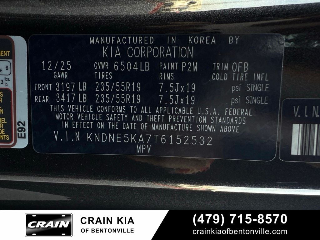 2026 Kia Carnival Hybrid SX