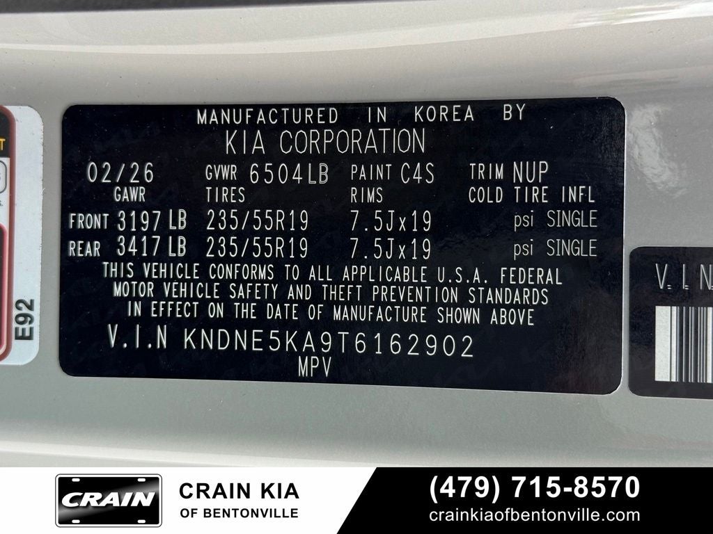 2026 Kia Carnival Hybrid SX