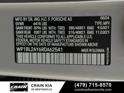 2024 Porsche Cayenne Coupe S - AWD / PANORAMIC SUNROOF / ONE OWNER