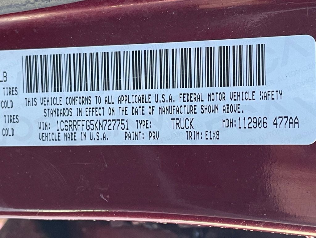 2019 RAM 1500 Big Horn/Lone Star 4X4 / CLEAN CARFAX