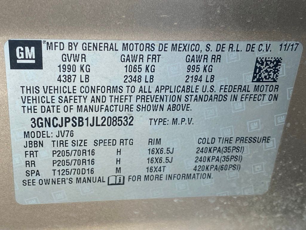 2018 Chevrolet Trax LT