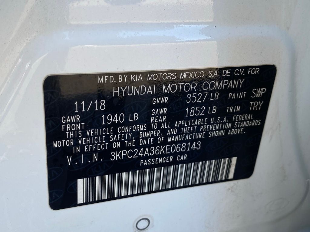 2019 Hyundai Accent SE