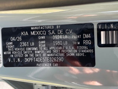 2026 Kia K4 LXS
