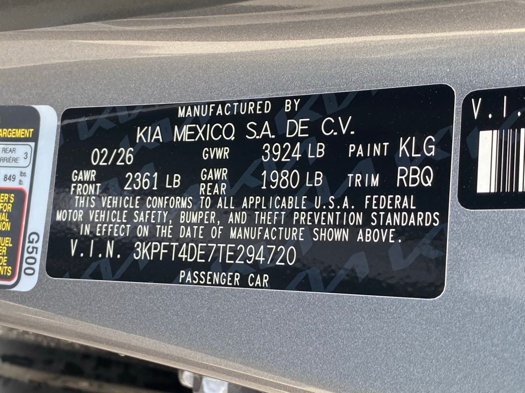 2026 Kia K4 LXS