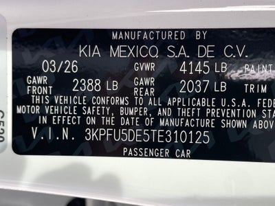 2026 Kia K4 GT-Line
