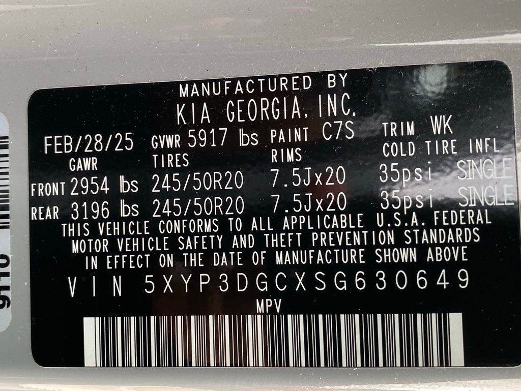 2025 Kia Telluride EX X-Line 3RD ROW / LEATHER / HEATED SEATS