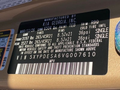 2027 Kia Telluride X-Line SX