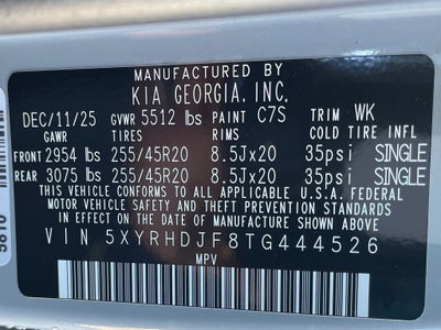 2026 Kia Sorento X-Line EX