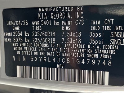 2026 Kia Sorento S