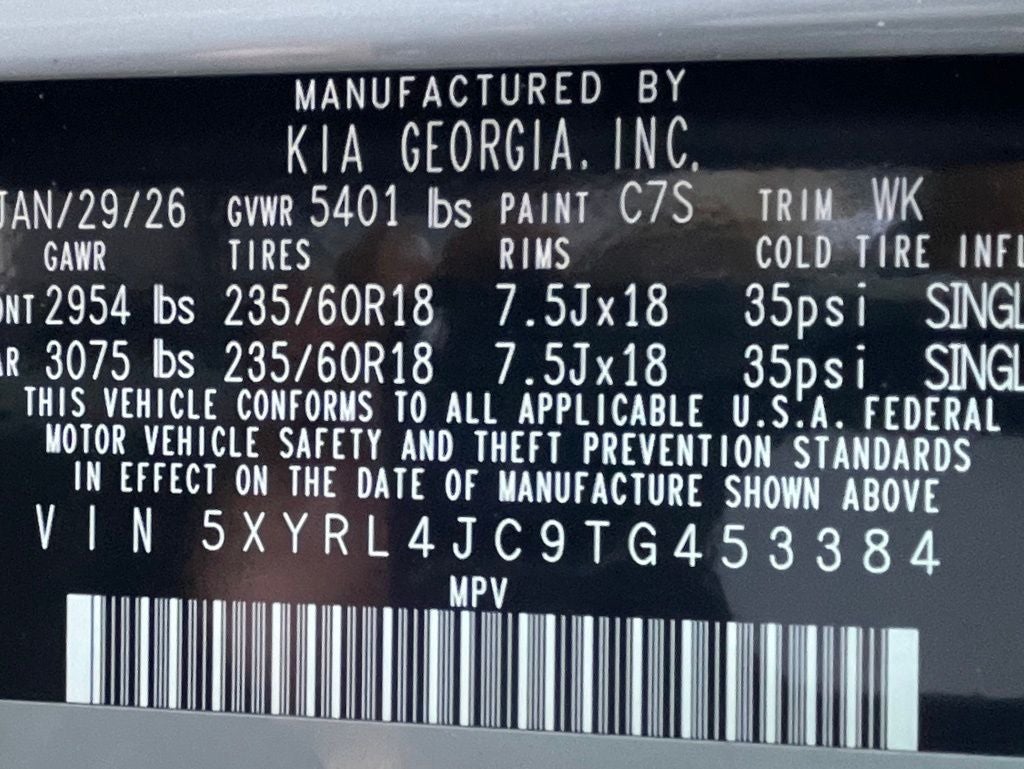 2026 Kia Sorento S