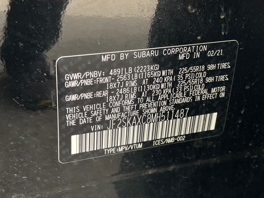 2021 Subaru Forester Touring AWD / NAV / HEATED SEATS