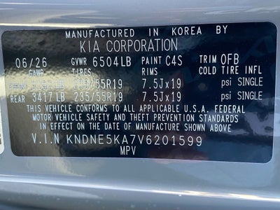 2027 Kia Carnival Hybrid SX