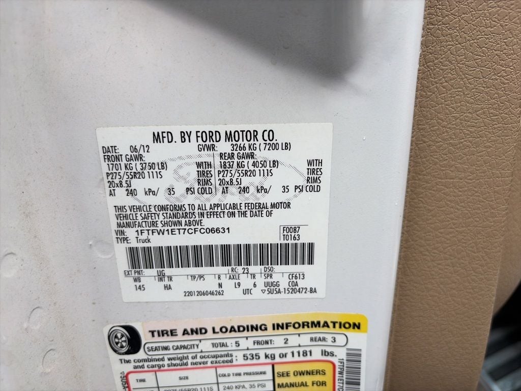 2012 Ford F-150 Lariat 4X4 CLEAN 1 OWNER CARFAX!!!