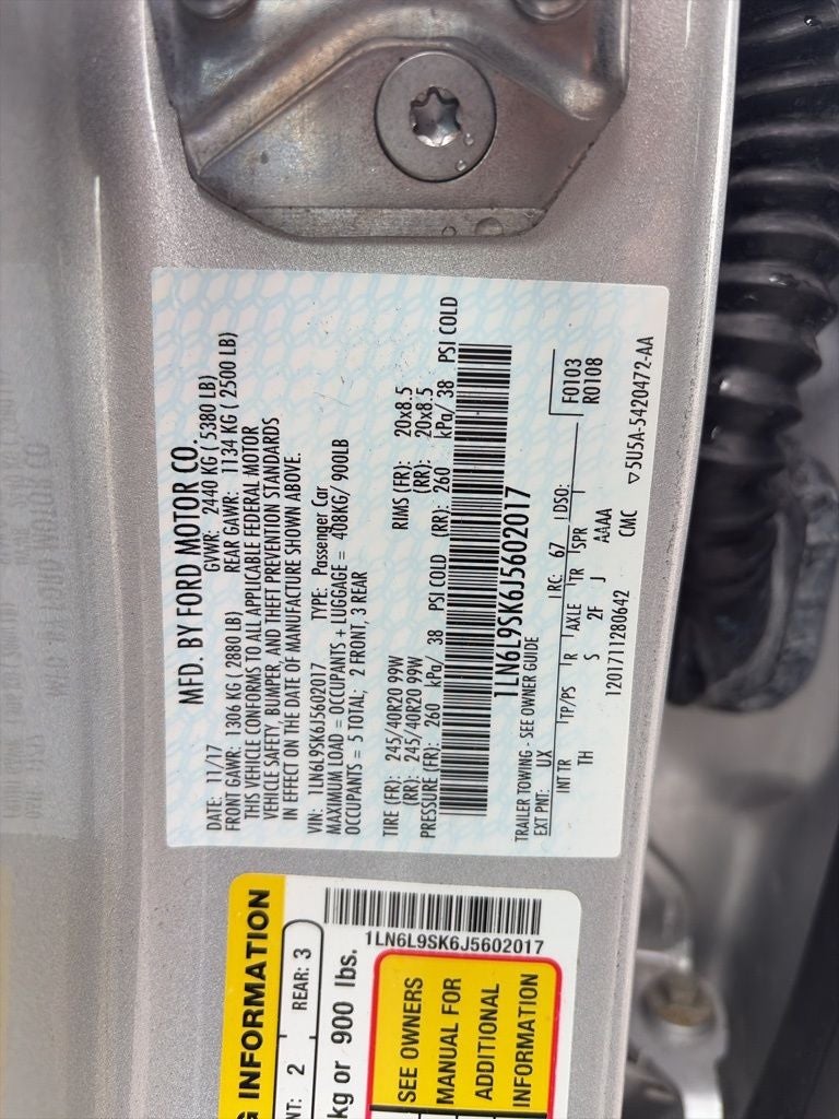 2018 Lincoln Continental Select