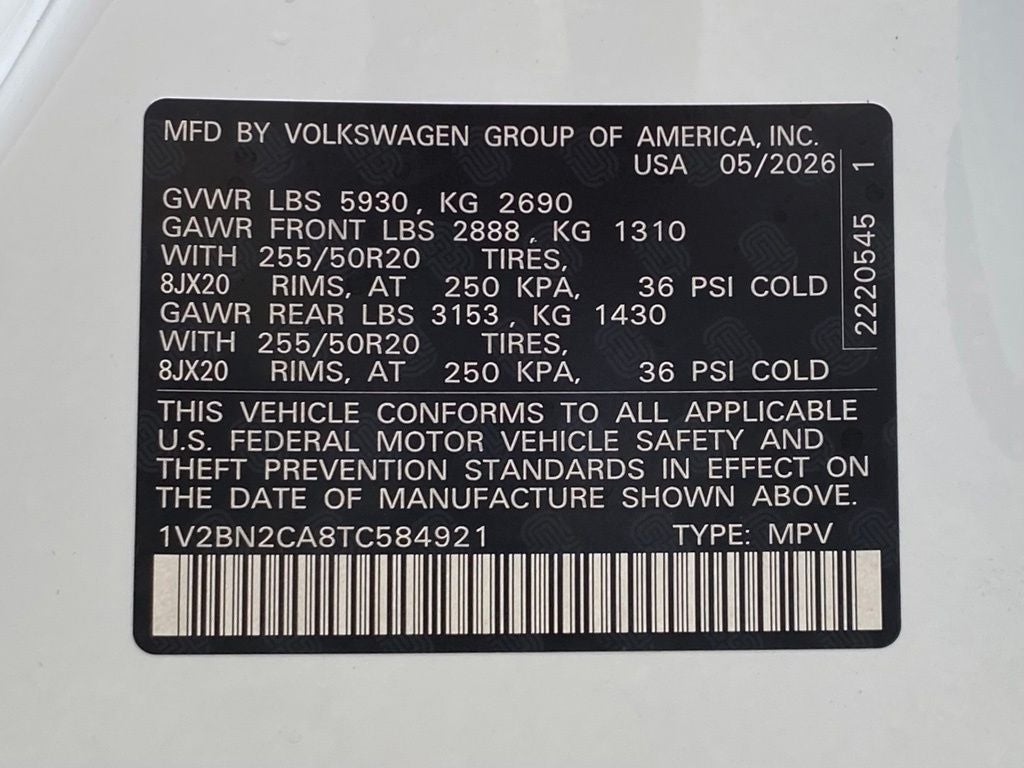2026 Volkswagen Atlas 2.0T SEL