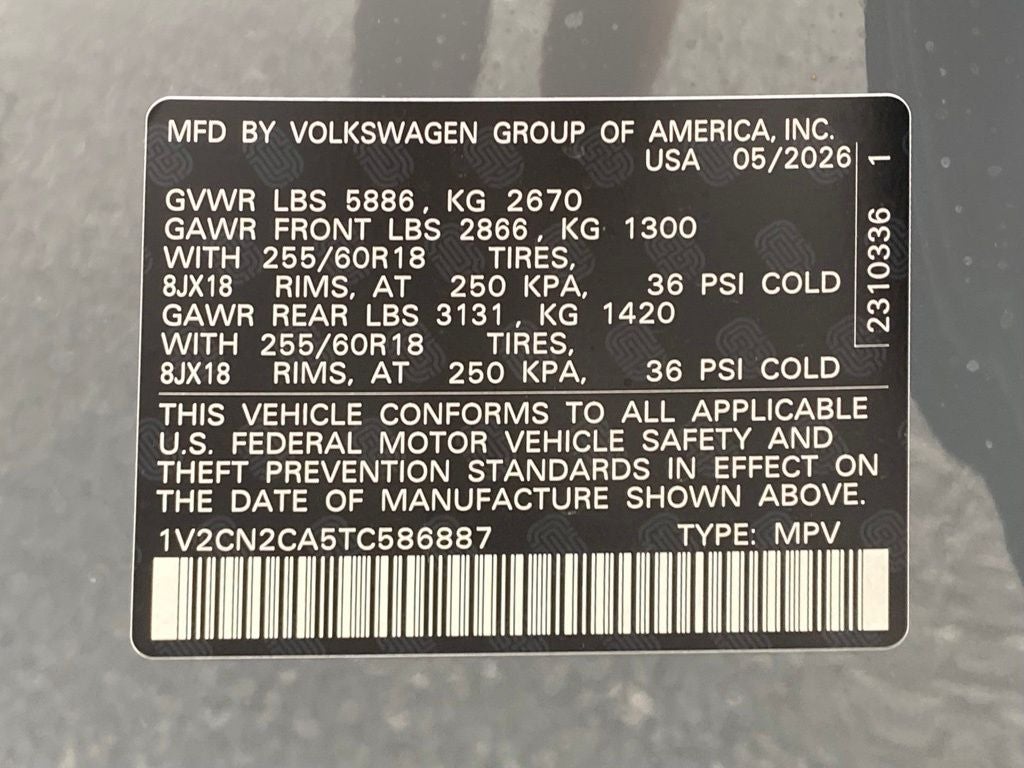2026 Volkswagen Atlas 2.0T Peak Edition
