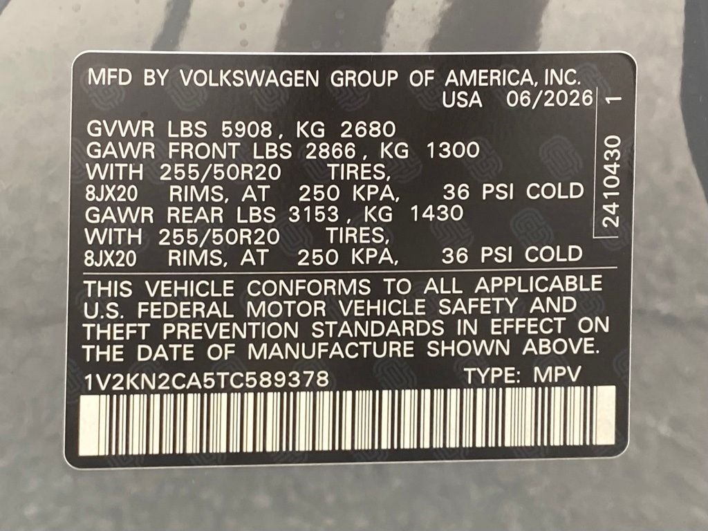 2026 Volkswagen Atlas 2.0T SE w/Technology