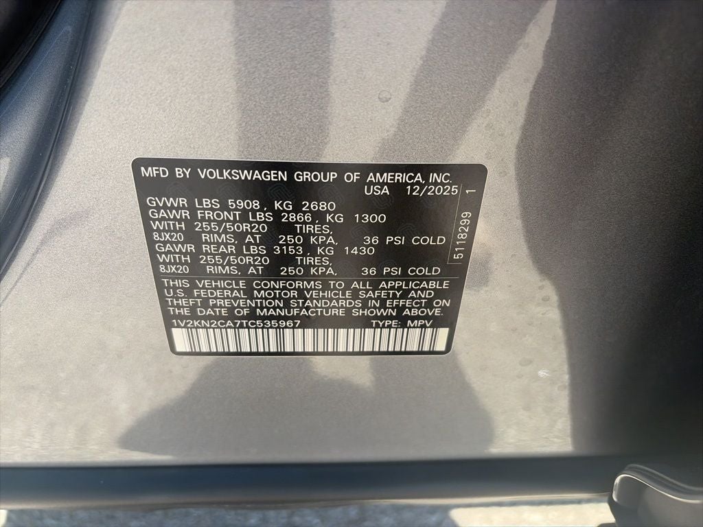 2026 Volkswagen Atlas 2.0T SE w/Technology