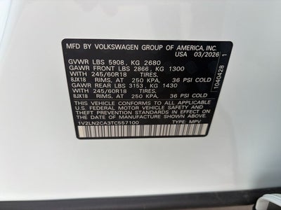 2026 Volkswagen Atlas 2.0T SE