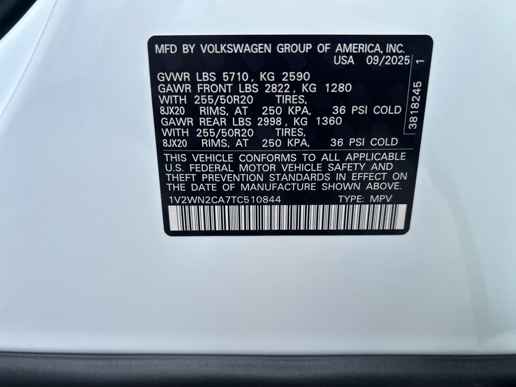 2026 Volkswagen Atlas 2.0T SE w/Technology