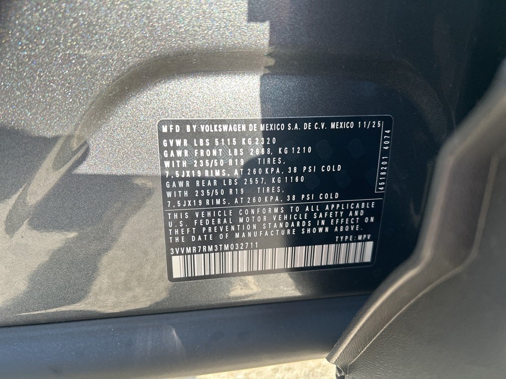 2026 Volkswagen Tiguan 2.0T SE