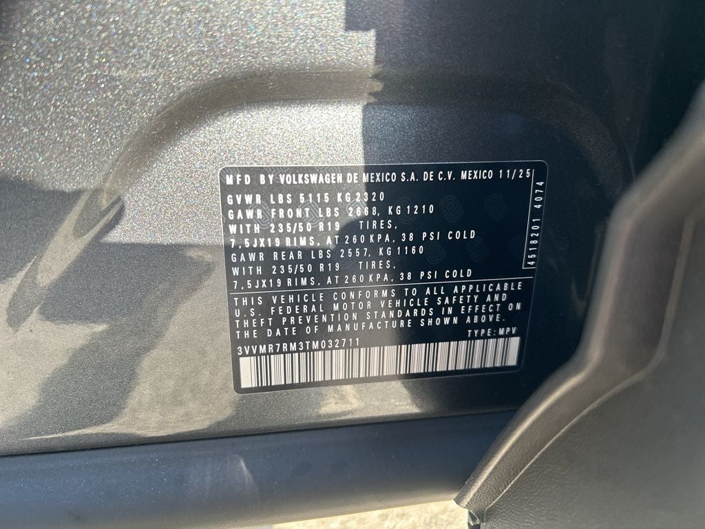 2026 Volkswagen Tiguan 2.0T SE