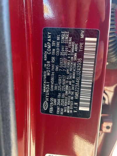 2020 Hyundai Tucson SE