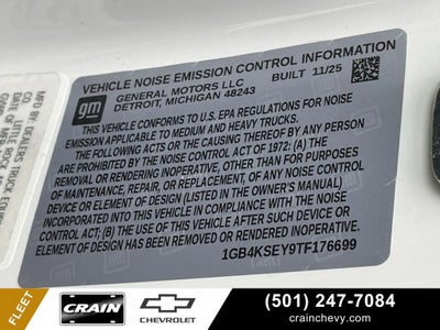 2026 Chevrolet Silverado 3500 HD Chassis Cab Work Truck